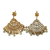 Pearl Elegance : Earrings + Bindi Set - Mojood